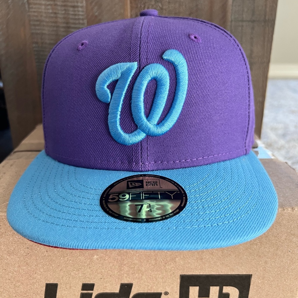 New! New Era 7 1/4 Washington Nationals Fitted Hat.  Lids HD Toasted Pastry Drop